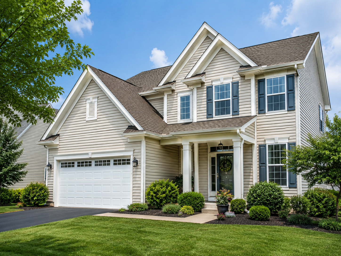 House siding power washing project in Lake in the Hills, IL