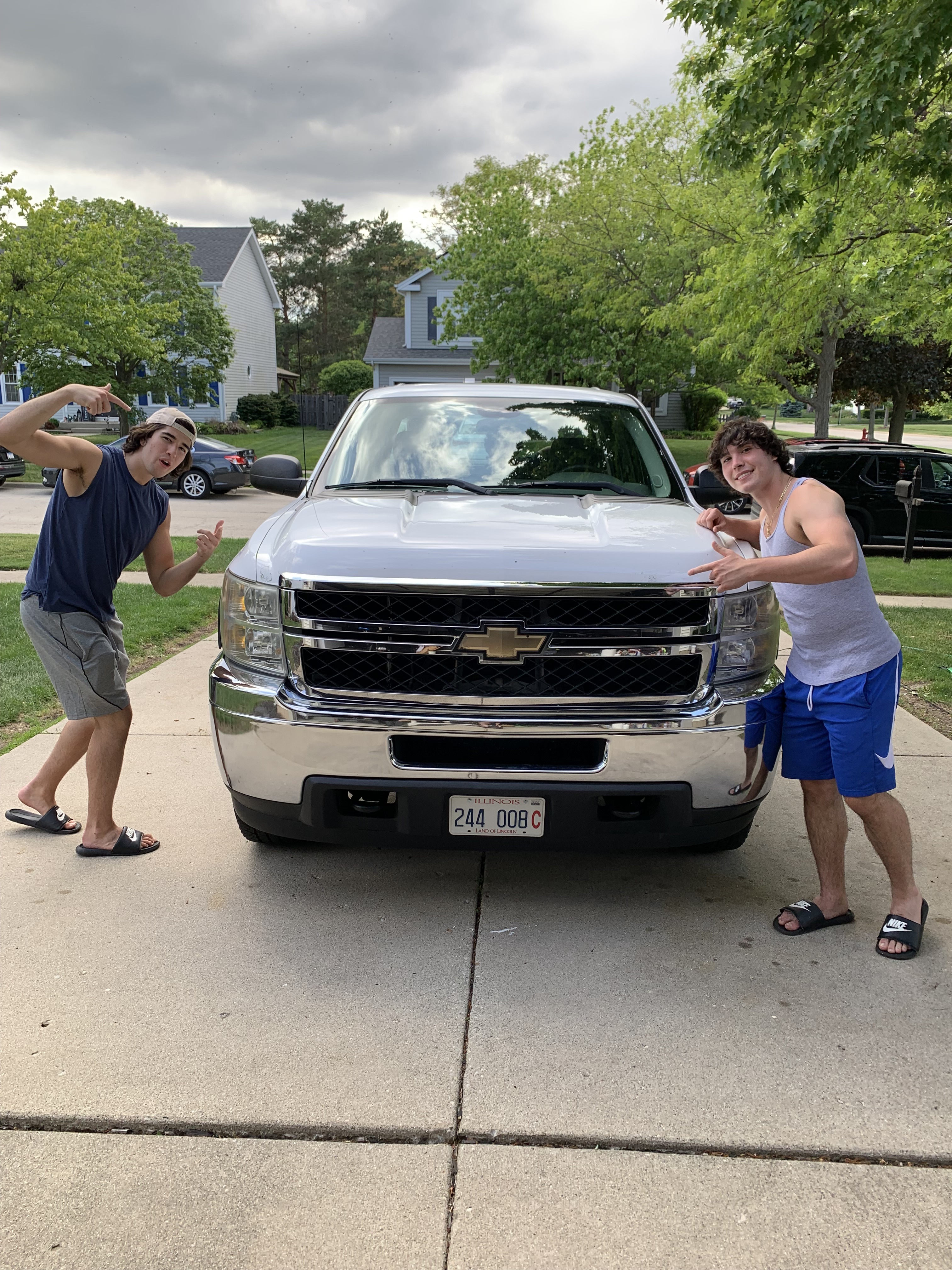 The Blast Brothers founders with their truck before it was wrapped